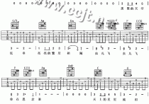 虫儿飞吉他谱,原版歌曲,简单C调弹唱教学,六线谱指弹简谱2张图