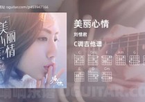 美丽心情吉他谱,刘惜君歌曲,C调高清图,4张六线原版简谱