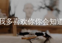 我多喜欢你你会知道吉他谱,王俊琪歌曲,C调简单指弹教学简谱,吉他专家版六线谱图片