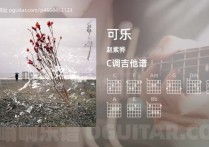 可乐吉他谱,赵紫骅歌曲,C调指弹简谱,5张教学六线谱