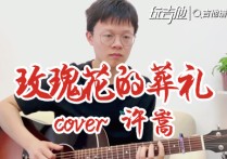 夜曲吉他谱,原版许嵩歌曲,简单G调指弹视频教学,附高清六线乐谱