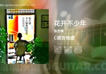 花开不少年吉他谱,张艺德歌曲,C调高清图,3张六线原版简谱