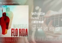 Whistle吉他谱,Flo Rida歌曲,C调高清图,8张六线原版简谱