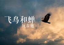 飞鸟和蝉吉他谱,原版任然歌曲,简单D调指弹视频教学,附高清六线乐谱