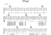 恋曲1990吉他谱,原版歌曲,简单D调弹唱教学,六线谱指弹简谱3张图