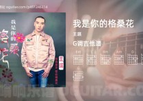 我是你的格桑花吉他谱,王琪歌曲,G调高清图,6张六线原版简谱