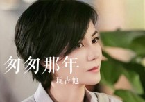 匆匆那年吉他谱,原版王菲歌曲,简单C调指弹视频教学,附高清六线乐谱