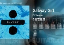 Galway Girl吉他谱,Ed Sheeran歌曲,G调高清图,6张六线原版简谱