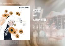 惊喜吉他谱,任然歌曲,G调指弹简谱,3张教学六线谱