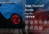 Take Yourself Home吉他谱,Troye Sivan歌曲,C调高清图,5张六线原版简谱