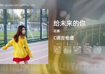 给未来的你吉他谱,花粥歌曲,C调高清图,3张六线原版简谱