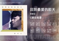 回到最爱的那天吉他谱,洪卓立歌曲,C调高清图,6张六线原版简谱