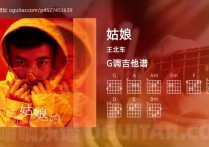 姑娘吉他谱,王北车歌曲,G调高清图,3张六线原版简谱