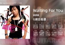 Waiting For You吉他谱,胡彦斌歌曲,G调高清图,6张六线原版简谱