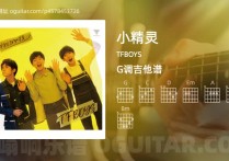 小精灵吉他谱,TFBOYS歌曲,G调高清图,3张六线原版简谱