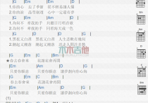 花心吉他谱,简单C调原版指弹曲谱,周华健高清流行弹唱六线乐谱