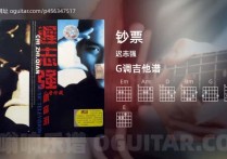 钞票吉他谱,迟志强歌曲,G调高清图,4张六线原版简谱